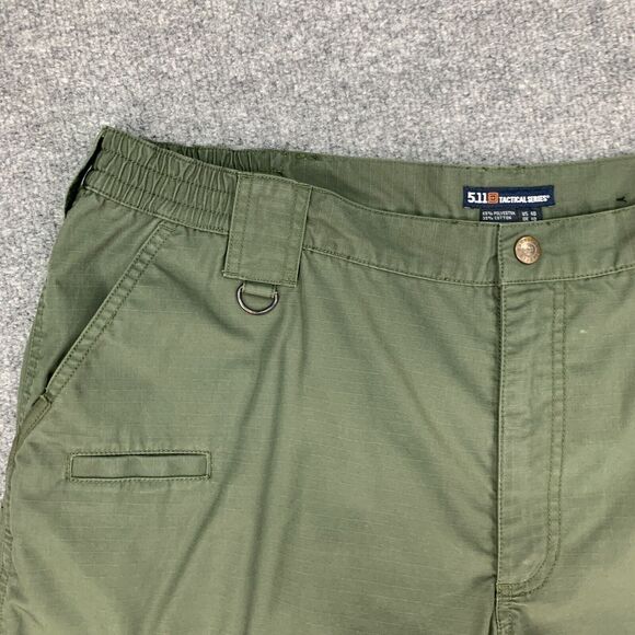 5.11 Tactical Short Men 40 TDU Green Ripstop Taclite PRO Utility Pockets Outdoor - Picture 3 of 14